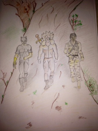 Si muovono sicuri si sé, attraversando l'impervio sentiero che li condurrà verso l'avventura.